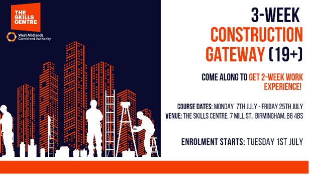 The Skills Centre – 3-Week Construction Gateway (19+)
