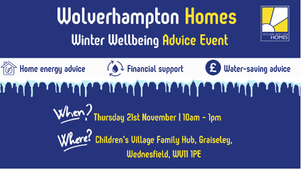 Wolverhampton Homes – Winter Wellbeing Advice Drop-In Event