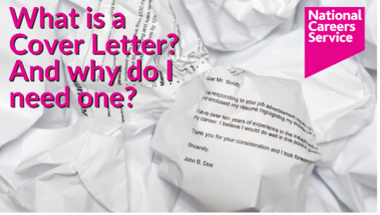 NCS Event – What is a Cover Letter? And why do I need one?