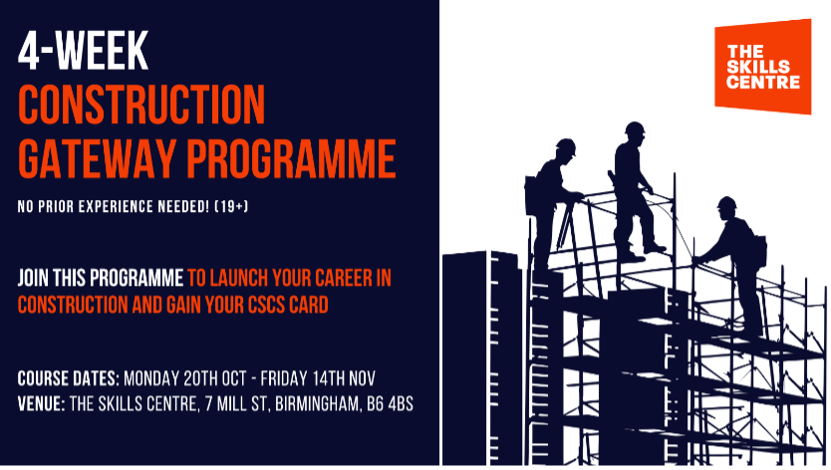 The Skills Centre: 4-Week Construction Gateway (19+)