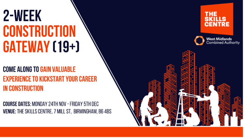 The Skills Centre: 2-Week Construction Gateway (19+)